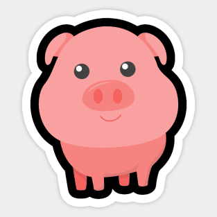 Adorable Pig Cute Baby Pig for Pig Lovers Sticker